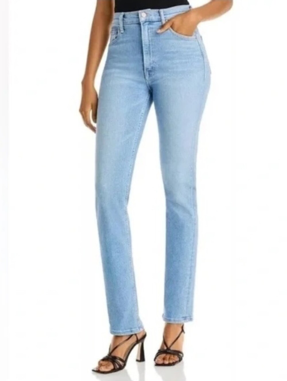 MOTHER High Waisted Rider Skimp High Life Straight Leg Stretch Denim Womens 26